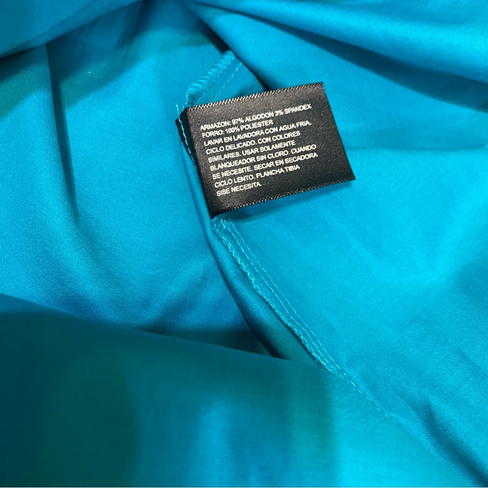 East 5th Vibrant Blue Dress with Ruffle Detail - Picture 7 of 14